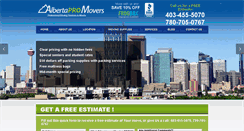 Desktop Screenshot of calgarymovers.net